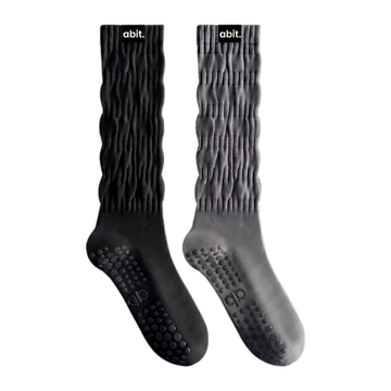 abit.of Yoga Socks 2-Pairs (Black+Grey)