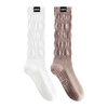 abit.of Grip Socks 2-Pairs (White+Brown)